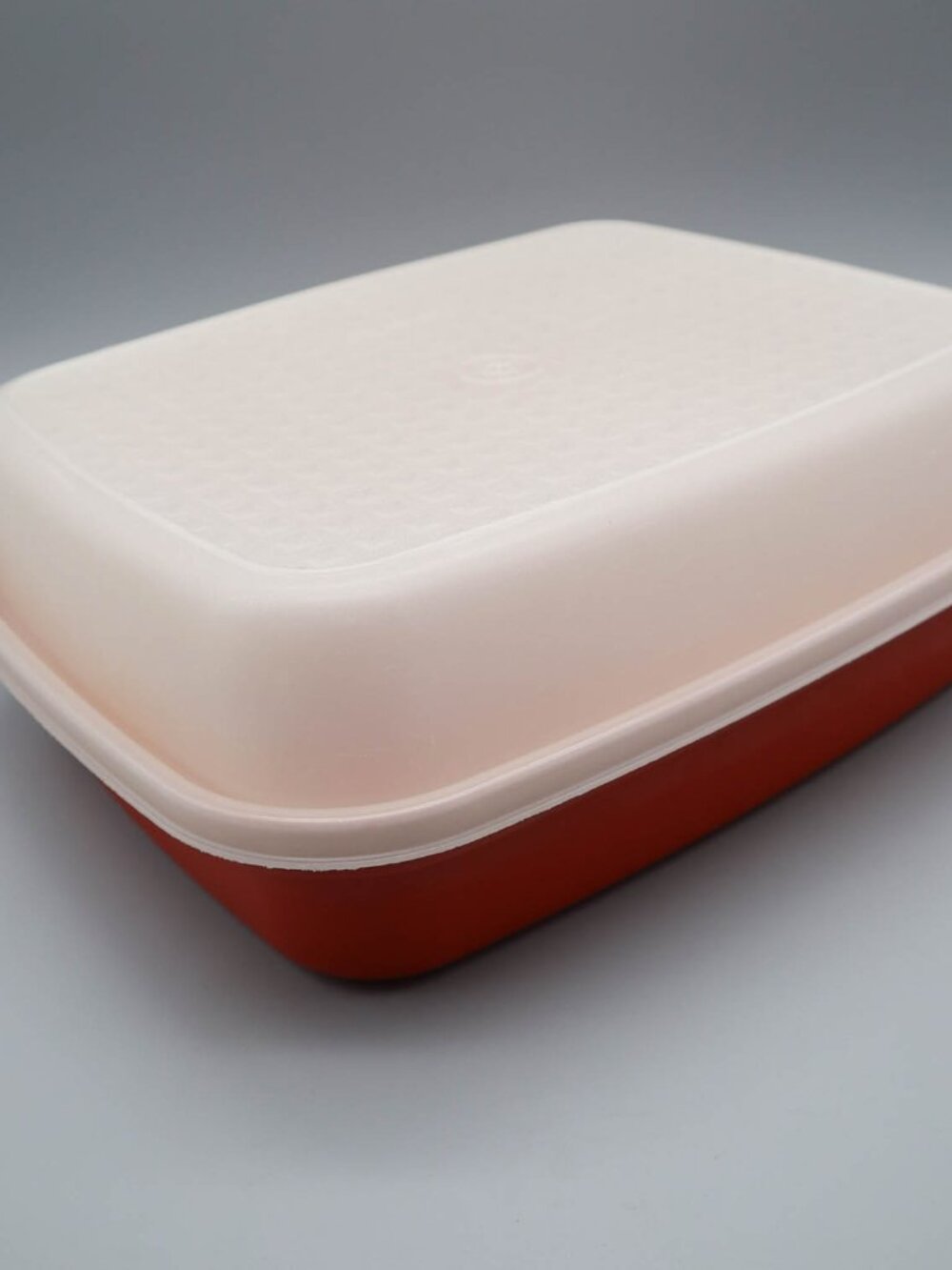 Vtg Tupperware Marinator Marinade Meat Storage Container 1294-8 Paprika Orange
